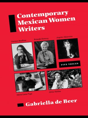 cover image of Contemporary Mexican Women Writers